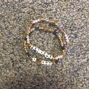 Little Words Project bracelet set